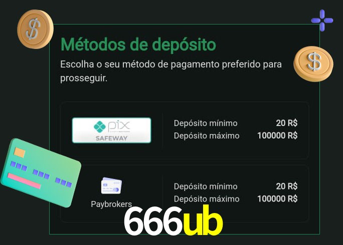 O cassino 666ub oferece uma grande variedade de métodos de pagamento